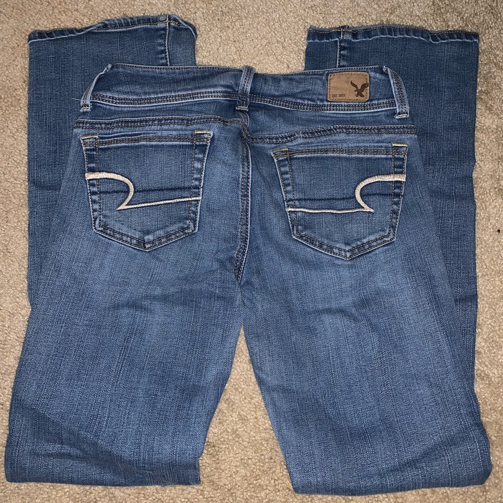 American Eagle women’s kickboot Jeans Size O Short